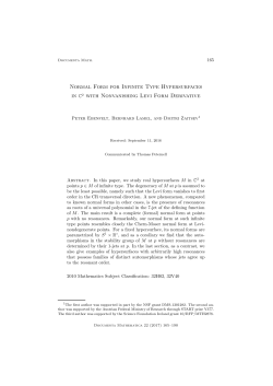 Normal Form for Infinite Type Hypersurfaces in C2 with