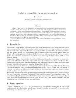 Inclusion probabilities for successive sampling