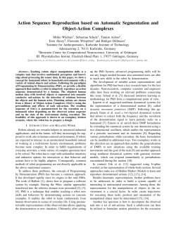 Action Sequence Reproduction based on Automatic Segmentation