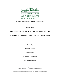 real time electricity pricing based on utility maximization for smart