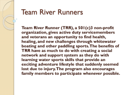 Team River Runners Presentation - DBIA Mid