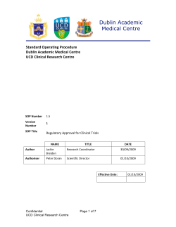 1.5 Regulatory Approval for Clinical Trials