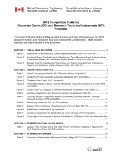 Dissemination of 2009 Competition Statistics