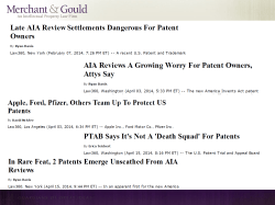 The New Tool for Patent Defendants