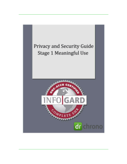drcrhono*s Privacy and Security Guide