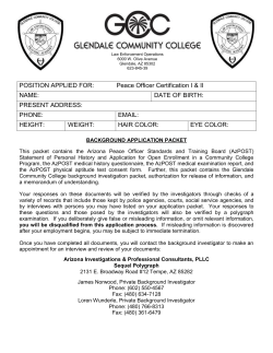 buckeye police department - Glendale Community College