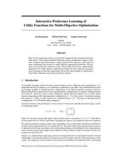 Interactive Preference Learning of Utility Functions for Multi