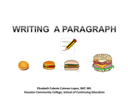 PRE-UNIT GETTING STARTED Welcome to Class