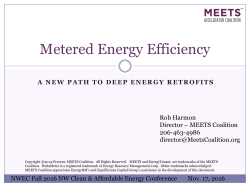 Metered Energy Efficiency