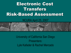 Electronic Cost Transfers