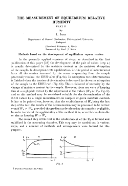 THE MEASUREMENT OF EQUILIBRIUM RELATIVE HUMIDITY