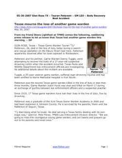 Texas mourns the loss of another game warden