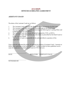 Assistant Coach Contract