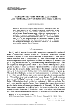 and vertex-transitive graphs on a fixed surface