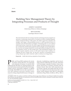 Building New Management Theory by Integrating Processes and