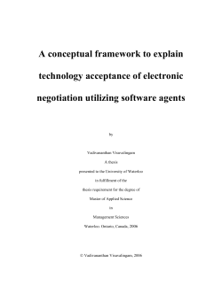 A conceptual framework to explain technology acceptance of