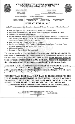 Local 776 Family Picnic