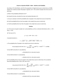Answer on Question #55259 &ndash; Math &ndash; Statistics and Probability