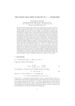 THE GOLDEN MEAN SHIFT IS THE SET OF 3x +