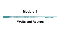 Introduction to Routers in a WAN