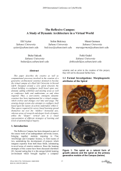 The Reflexive Campus: A Study of Dynamic Architecture in a Virtual