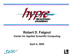 Steven F. Ashby Center for Applied Scientific Computing Month DD