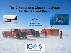 Key - National Snow and Ice Data Center