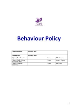 The Behaviour Procedure is used by all teachers