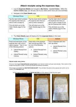 How to attach receipts using the expenses app