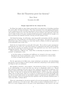How did Theaetetus prove his theorem?