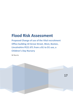 Flood Risk Assessment - Boston Borough Council