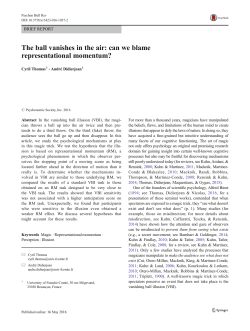 The ball vanishes in the air: can we blame representational