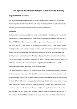 The algorithmic neuroanatomy of action-outcome learning