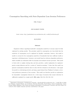 Consumption Smoothing with State-Dependent Loss
