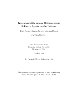 Interoperability among Heterogeneous Software Agents