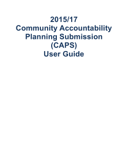 Community Accountability Planning Submission