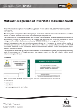 Mutual Recognition of Interstate Induction Cards