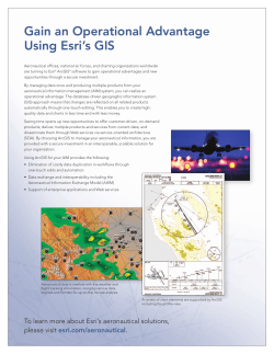 Gain an Operational Advantage Using Esri`s GIS