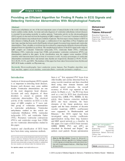 Providing an Efficient Algorithm for Finding R Peaks in ECG Signals