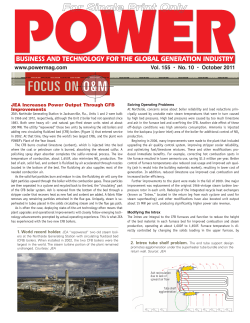 JEA Increases Power Output Through CFB Improvements