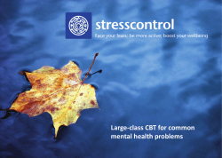 Large-class CBT for common mental health problems