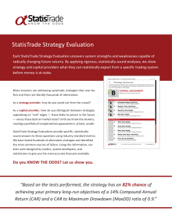 StatisTrade Strategy Evaluation