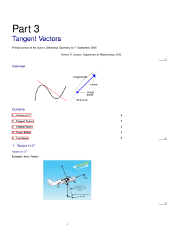 Tangent Vectors