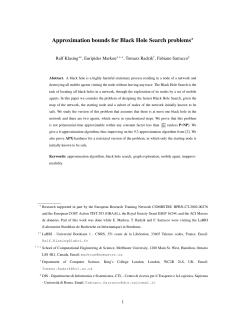 Approximation bounds for Black Hole Search