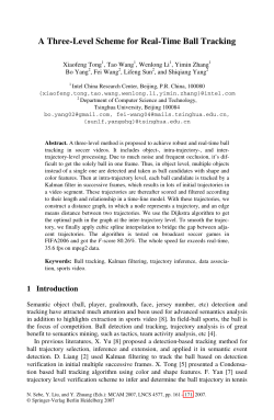 A Three-Level Scheme for Real-Time Ball Tracking