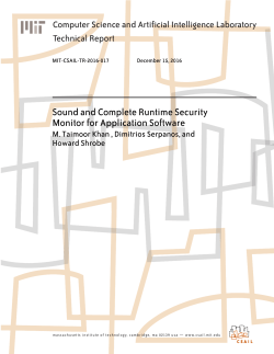Sound and Complete Runtime Security Monitor for