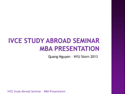 mba presentation