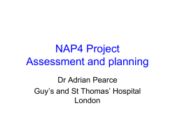 NAP4 Project Assessment and planning