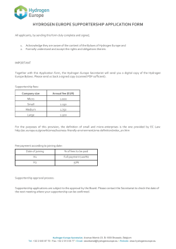 Supporter application form