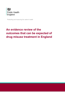 An evidence review of the outcomes that can be expected of drug